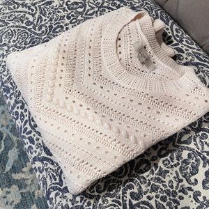New LOFT white sweater